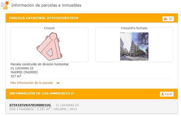 El Catastro ofrece algunos datos de los inmiebles que son públicos